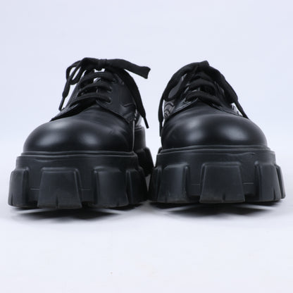 Prada Monolith Nylon &amp; Leder Loafer in Schwarz 2EE342, Größe 42 EU