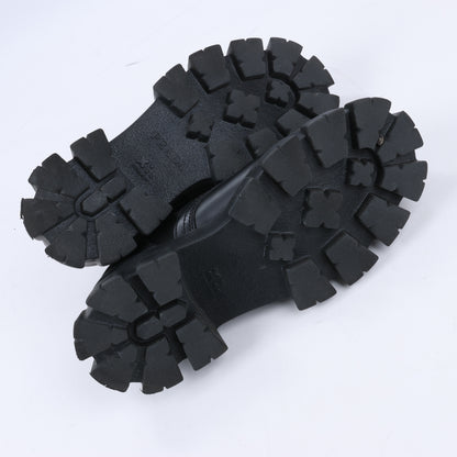 Prada Monolith Nylon &amp; Leder Loafer in Schwarz 2EE342, Größe 42 EU