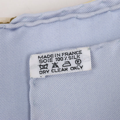 Hermes Carré 90 "Au Pays de Cocagne" 100% Silk Scarf in Blue