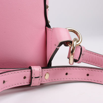 Valentino Garavani – Rockstud Spike – 2-Wege-Rucksack aus rosa Leder