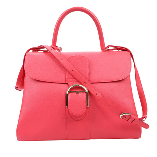 Delvaux Brillant GM Leather 2Way Handbag in Pink