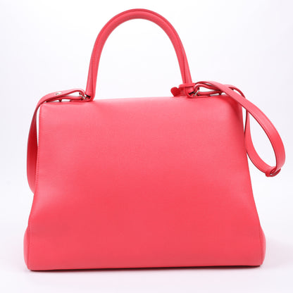 Delvaux Brillant GM Leather 2Way Handbag in Pink