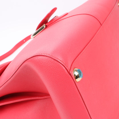 Delvaux Brillant GM Leather 2Way Handbag in Pink