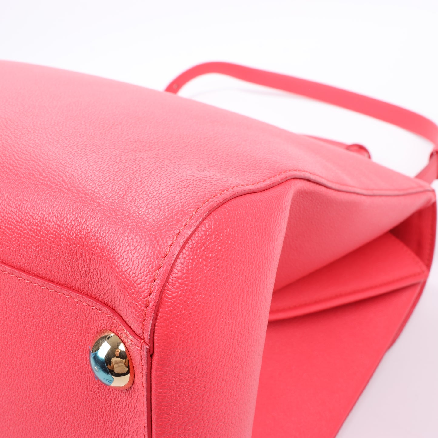 Delvaux Brillant GM Leather 2Way Handbag in Pink