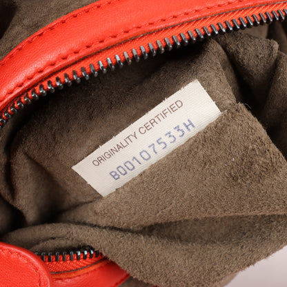Bottega Veneta Intrecciato Hobo Leder Umhängetasche in Rot