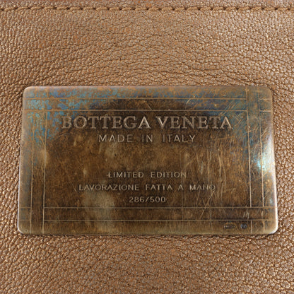 Bottega Veneta Intrecciato Cabat MM Ledertasche in Gold