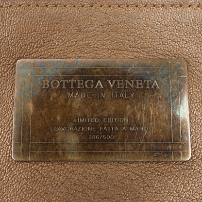 Bottega Veneta Intrecciato Cabat MM Ledertasche in Gold
