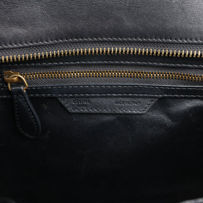 CELINE Luggage Micro Lederhandtasche in Schwarz