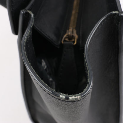CELINE Luggage Micro Lederhandtasche in Schwarz