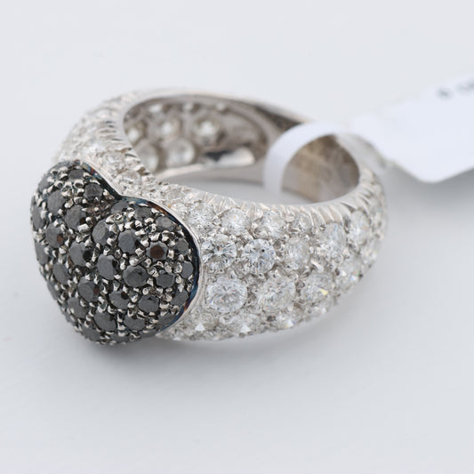 De Grisogono Schwarzer Diamant-Herzring, Größe 51