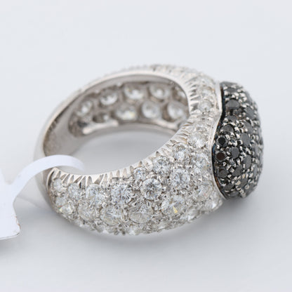 De Grisogono Schwarzer Diamant-Herzring, Größe 51