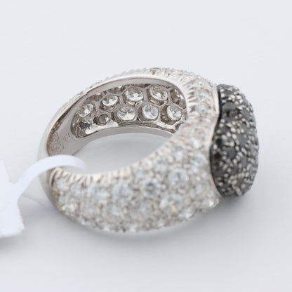 De Grisogono Schwarzer Diamant-Herzring, Größe 51
