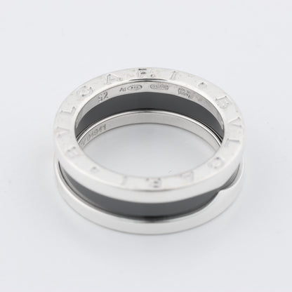 Bvlgari B.Zero 1 "Save the Children" Charity Ring 925 x Ceramic 6.2g Black × Silver, Size 52 EU