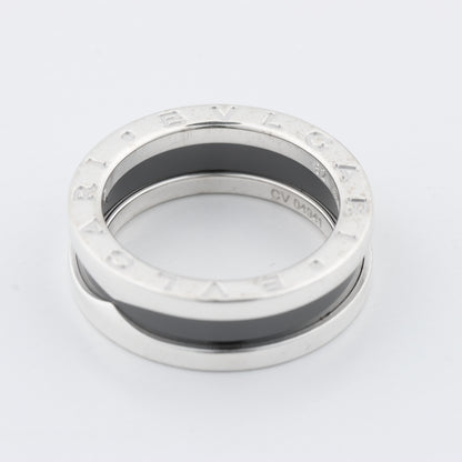 Bvlgari B.Zero 1 "Save the Children" Charity Ring 925 x Ceramic 6.2g Black × Silver, Size 52 EU