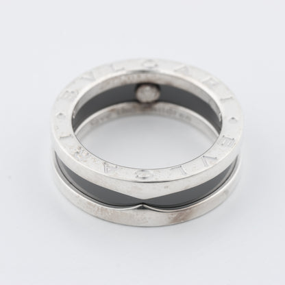 Bvlgari B.Zero 1 "Save the Children" Charity Ring 925 x Ceramic 6.2g Black × Silver, Size 52 EU