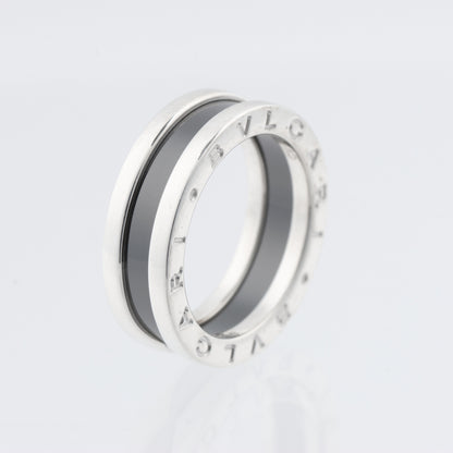 Bvlgari B.Zero 1 "Save the Children" Charity Ring 925 x Ceramic 6.2g Black × Silver, Size 52 EU