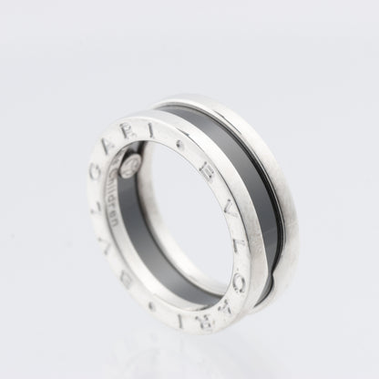 Bvlgari B.Zero 1 "Save the Children" Charity Ring 925 x Ceramic 6.2g Black × Silver, Size 52 EU