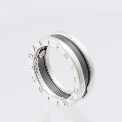 Bvlgari B.Zero 1 "Save the Children" Charity Ring 925 x Ceramic 6.2g Black × Silver, Size 52 EU