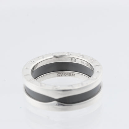 Bvlgari B.Zero 1 "Save the Children" Charity Ring 925 x Ceramic 6.2g Black × Silver, Size 52 EU