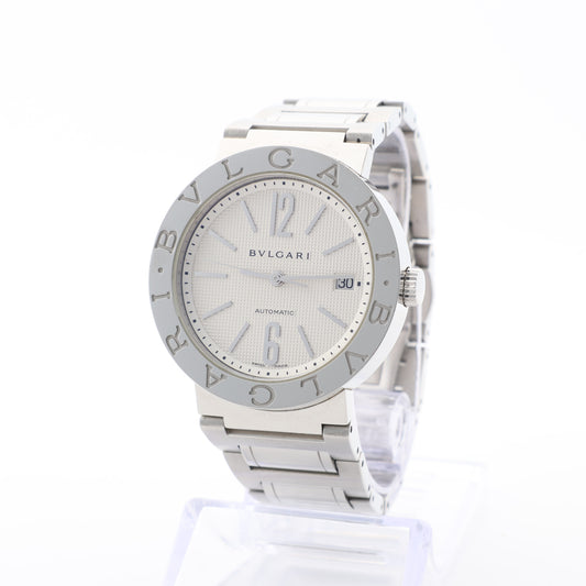 Bvlgari Bvlgari Bvlgari BB38WSSD AUTO L8718 SS AT Silver-Face Watch