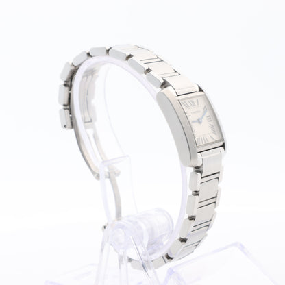 Cartier Tank Francaise W51008Q3 2384533804LX SS QZ Ivory-Face Watch