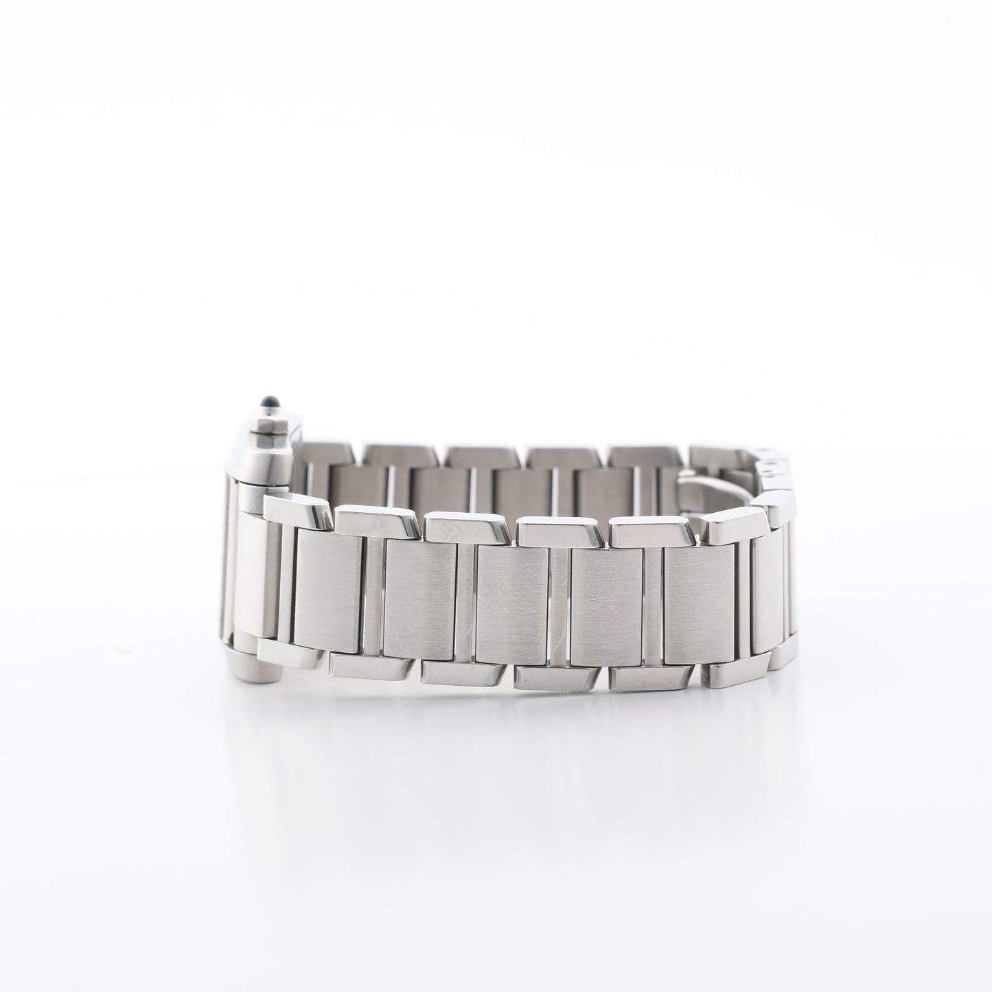Cartier Tank Francaise W51008Q3 2384533804LX SS QZ Ivory-Face Watch