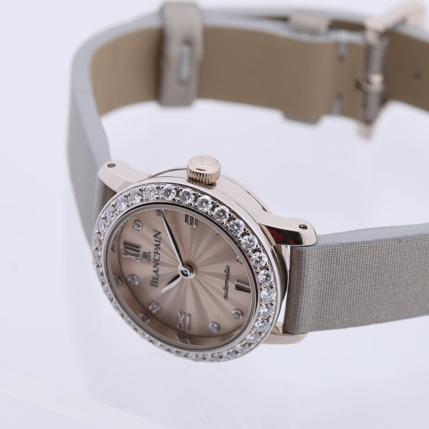 Blancpain Lady Bird 814 WG & Leather AT Silver-Face Watch N00062001 92R0A052A