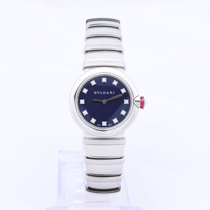 Bvlgari Lucea LU28S L4136 SS QZ Blue-Face Watch