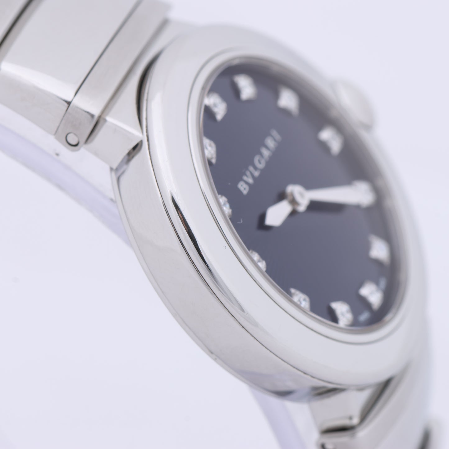 Bvlgari Lucea LU28S L4136 SS QZ Blue-Face Watch
