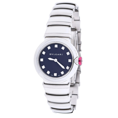 Bvlgari Lucea LU28S L4136 SS QZ Blue-Face Watch