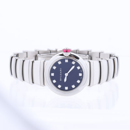 Bvlgari Lucea LU28S L4136 SS QZ Blue-Face Watch