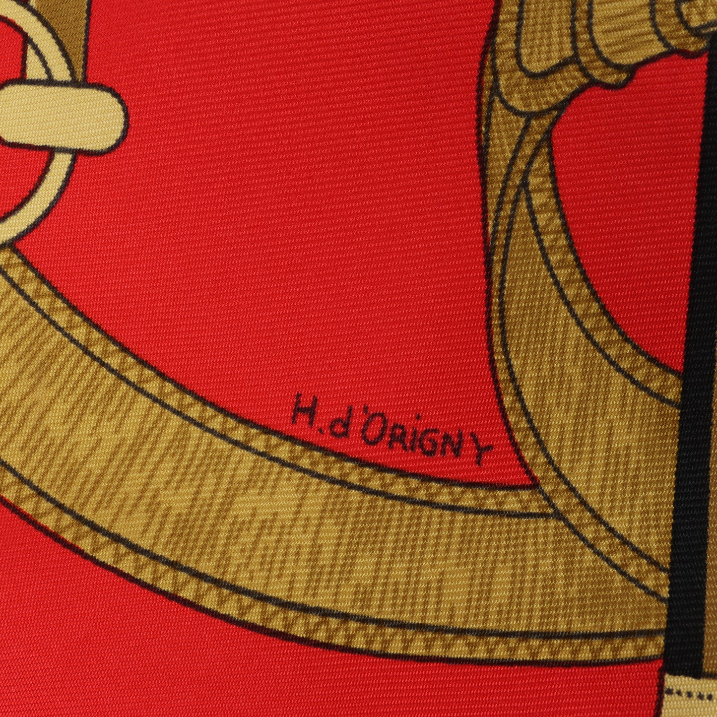 Hermès Carré 90 " Eperon d'or" 100% Silk Scarf in Red