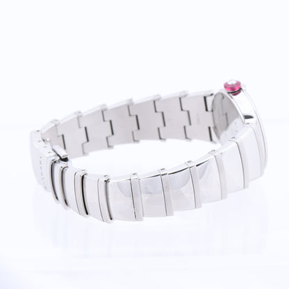 Bvlgari Lucea LU28S L4136 SS QZ Uhr mit blauem Zifferblatt