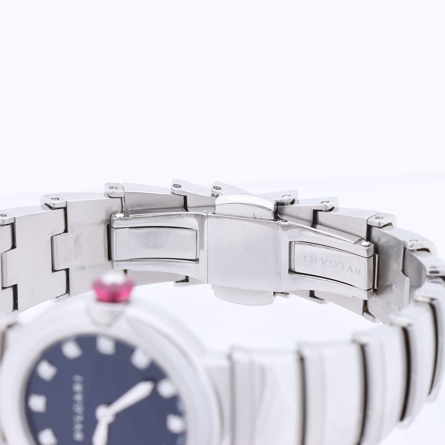 Bvlgari Lucea LU28S L4136 SS QZ Blue-Face Watch