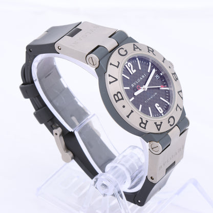 BVLGARI Diagono TI38TA L9511 Ti & rubber AT Black Dial Watch