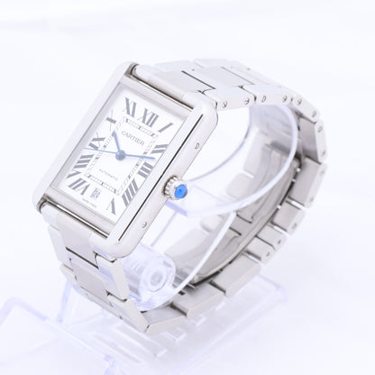 Cartier Tank Solo W5200028 3515780917TX SS AT Silver-Face Watch