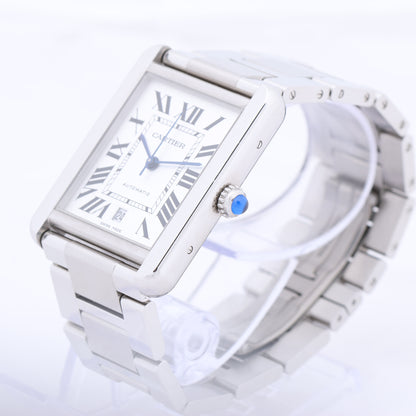 Cartier Tank Solo W5200028 3515780917TX SS AT Silver-Face Watch