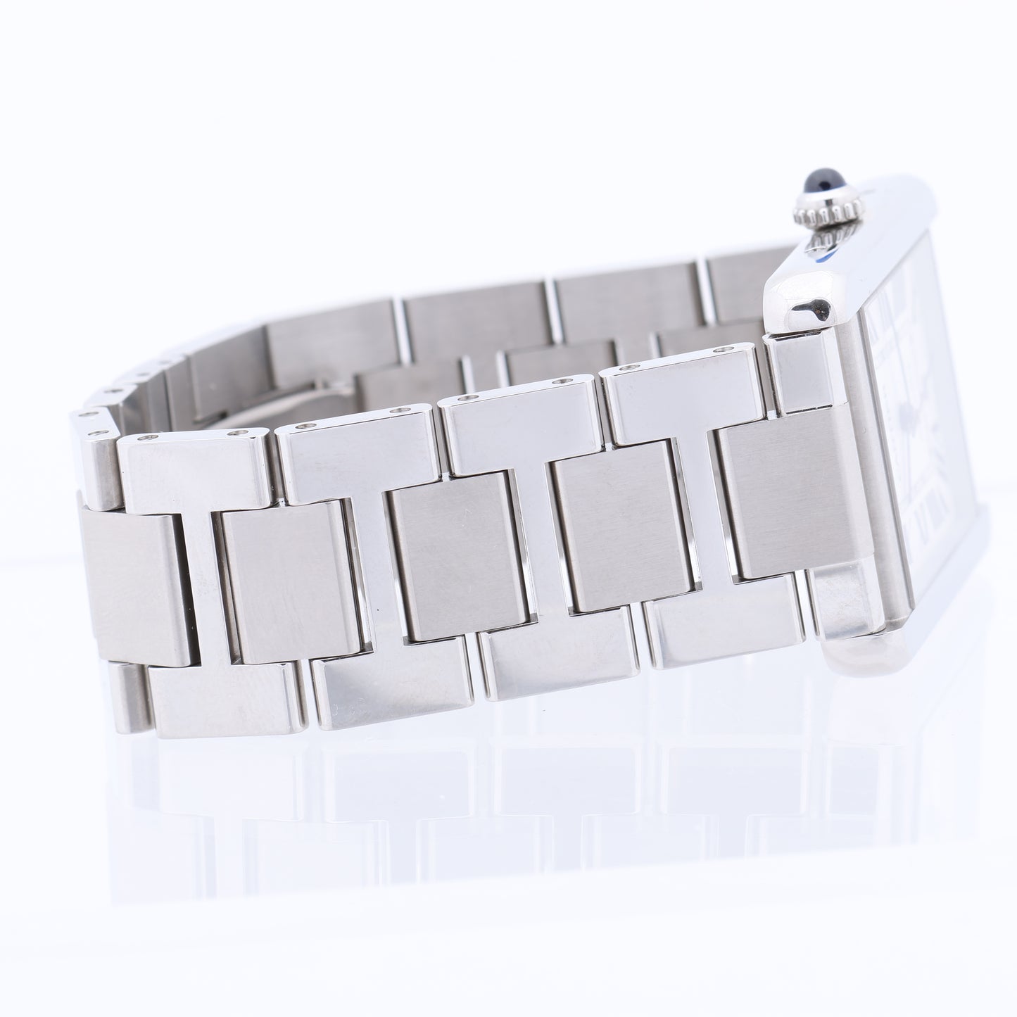 Cartier Tank Solo W5200028 3515780917TX SS AT Silver-Face Watch