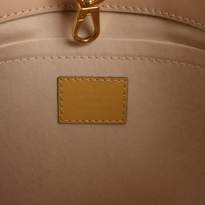 Louis Vuitton Monogram Vernis Montaigne MM Handtasche in Gelb M50169