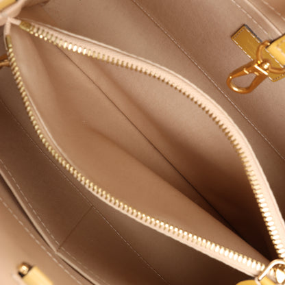 Louis Vuitton Monogram Vernis Montaigne MM Handtasche in Gelb M50169
