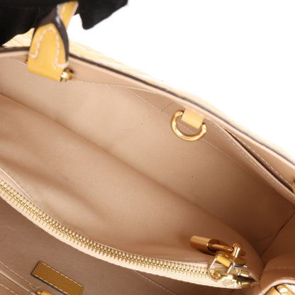 Louis Vuitton Monogram Vernis Montaigne MM Handtasche in Gelb M50169