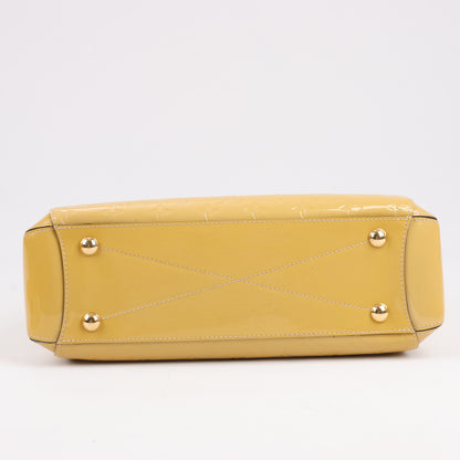 Louis Vuitton Monogram Vernis Montaigne MM Handtasche in Gelb M50169