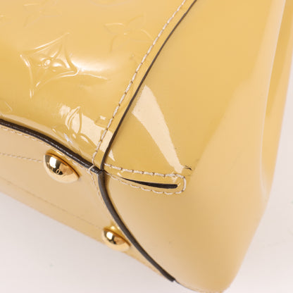 Louis Vuitton Monogram Vernis Montaigne MM Handtasche in Gelb M50169