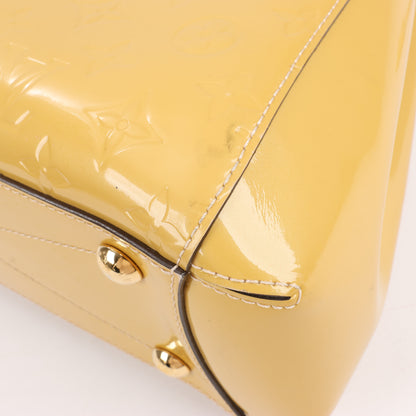Louis Vuitton Monogram Vernis Montaigne MM Handtasche in Gelb M50169