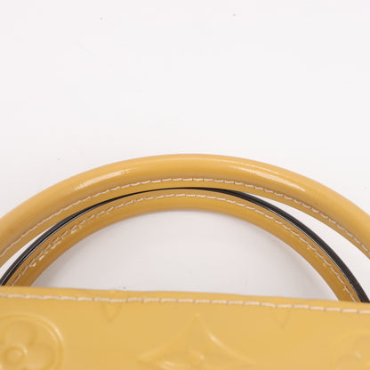 Louis Vuitton Monogram Vernis Montaigne MM Handtasche in Gelb M50169