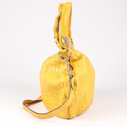 Gucci Exotenleder - Alligator Hysteria Top 2way Handtasche in Gelb