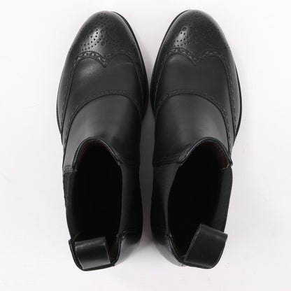 Bottega Veneta – Ankle Boots aus Leder und Stoff mit seitlichem Gore-Muster, Schwarz, Größe 39