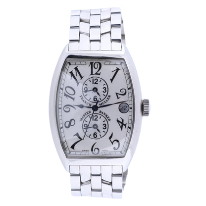 Franck Muller Master Banker 6850MB 575 SS AT Silver-Face Watch