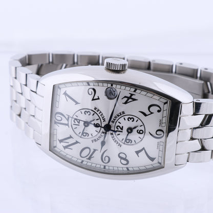 Franck Muller Master Banker 6850MB 575 SS AT Silver-Face Watch