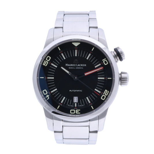 Maurice Lacroix Pontos AU07707 SS AT Black Dial PT6248-SS002L-330 Watch